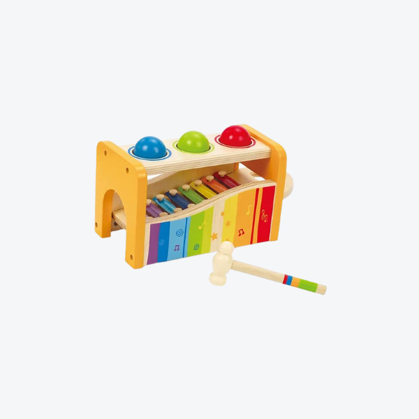 product-2023-03-19T194913.854.png Hape Pound & Tap Bench with Slide Out Xylophone - Image 1